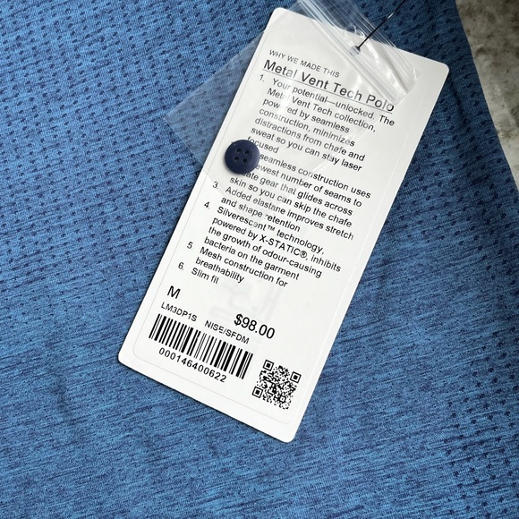 Lululemon MEN’s Metal Vent Tech Polo- - Picture 2 of 2